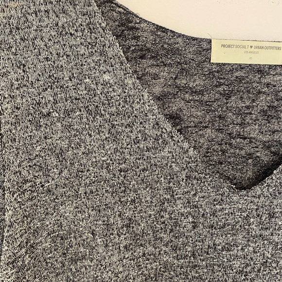 Urban Outfitters Grey Burnout Vneck Tee - Picture 5 of 5